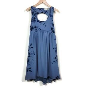 Pins and Needles Sleeveless Floral Dress Women Size S Lilac Navy Lined